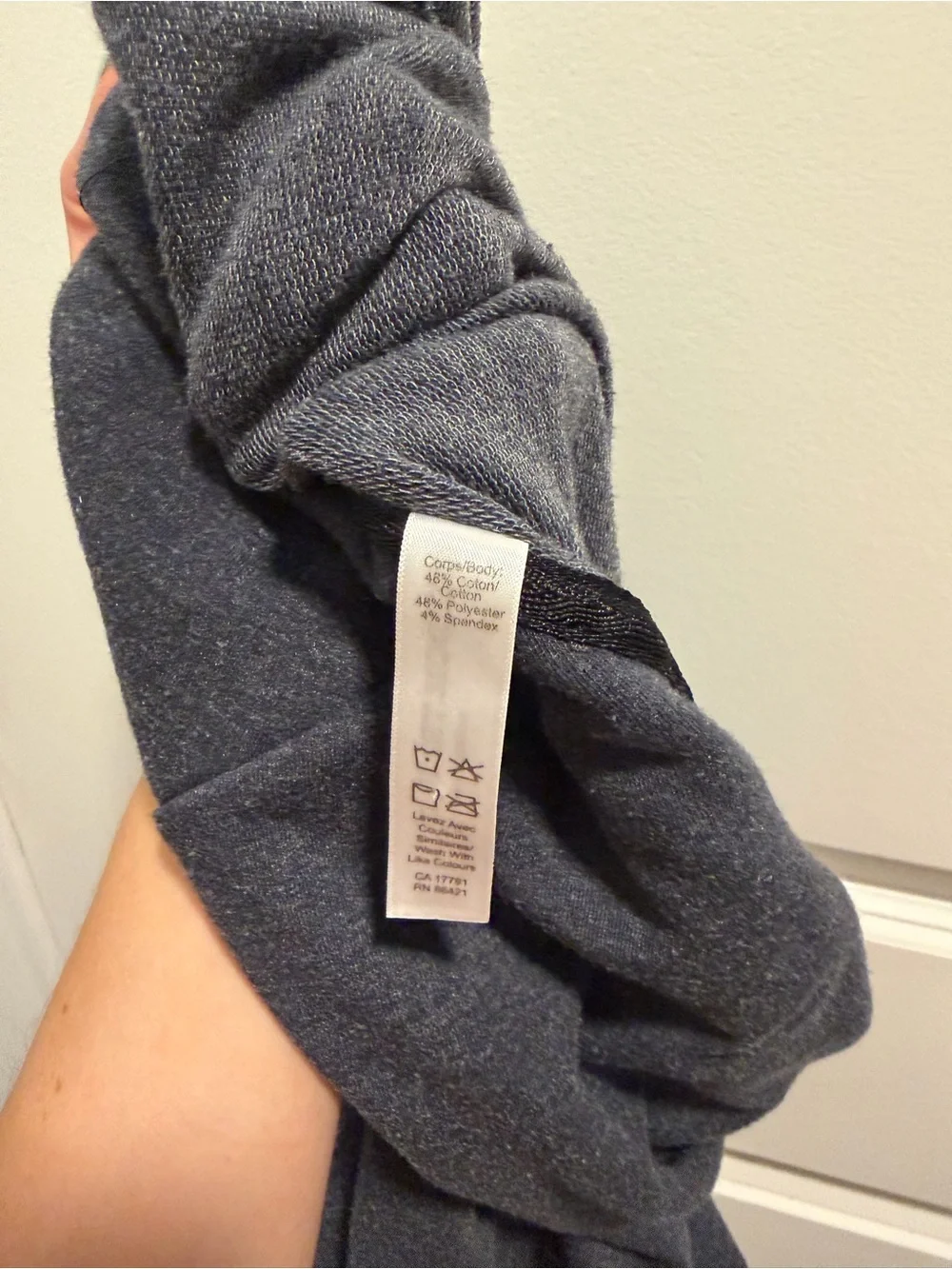 Cozy Cowl-Neck Tunic Sweater in Navy